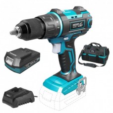 Dedra Set Masina de gaurit si insurubat cu percutie SAS+ALL acumulator Li-Ion 18V 2.0Ah incarcator 60W si geanta